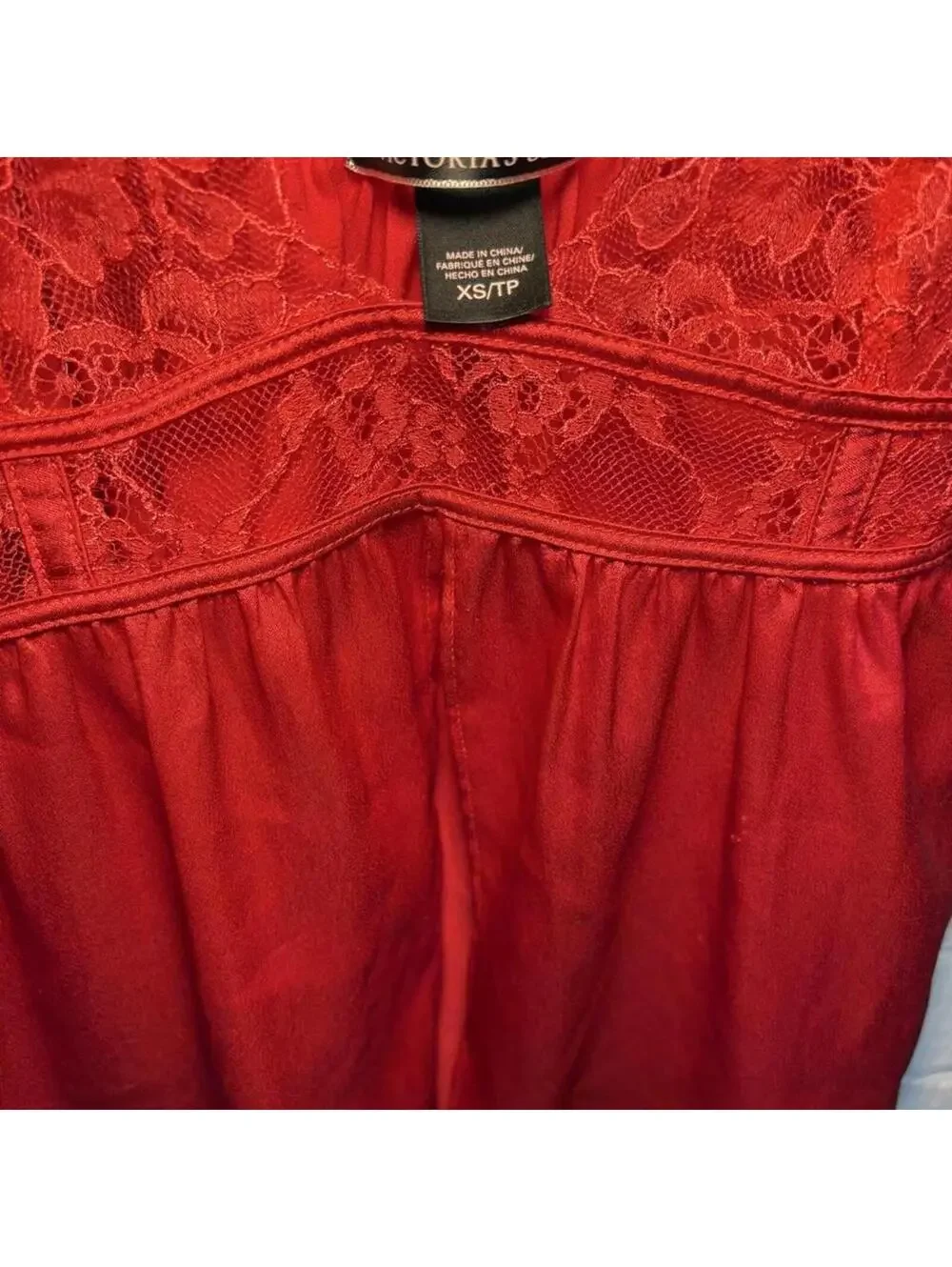 Victoria’s Secret red lace & satin babydoll XS cami 🌹❤️ - Picture 5 of 5